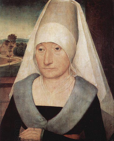 Hans Memling Portrait of an old woman. oil painting picture